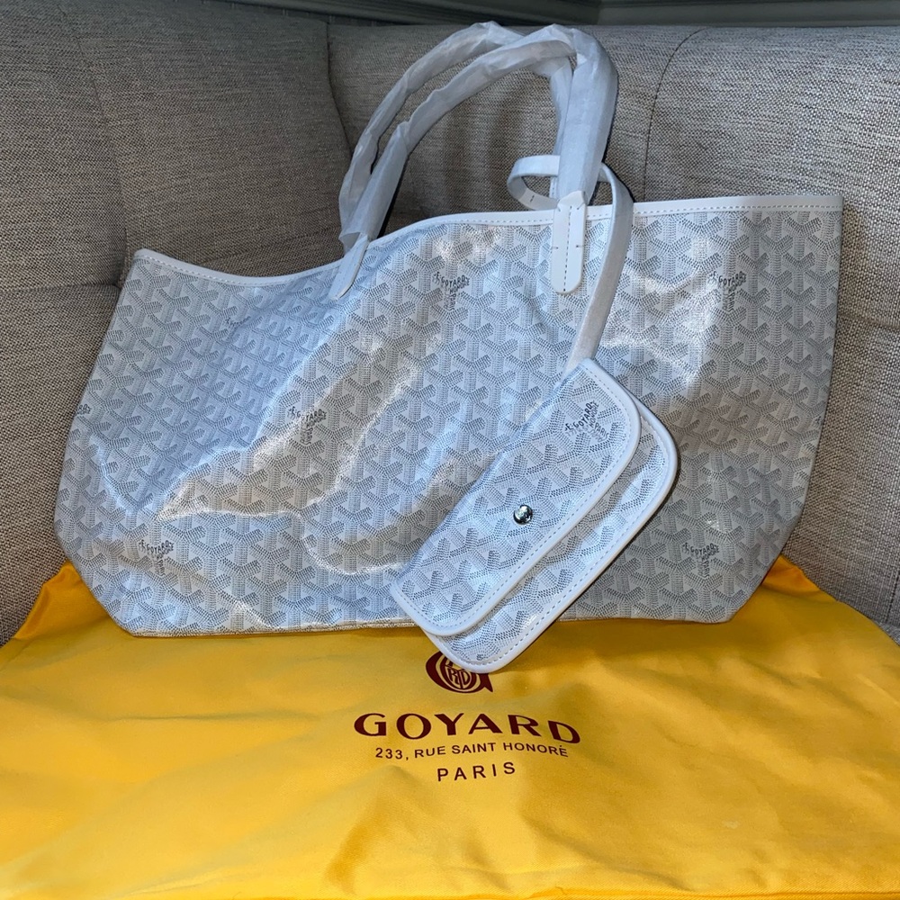 Large printed tote - dupe Goyard